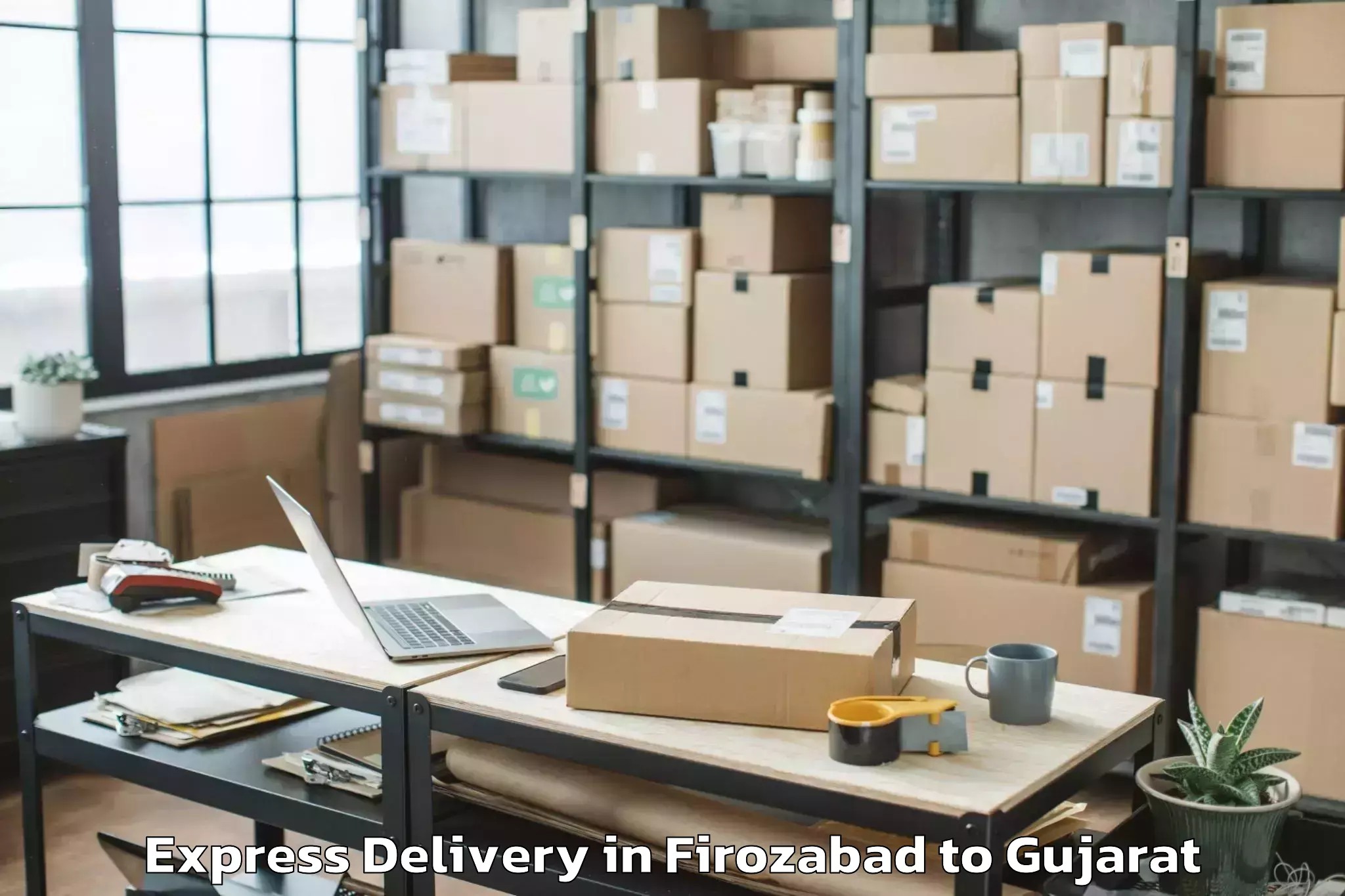 Affordable Firozabad to Salaya Express Delivery